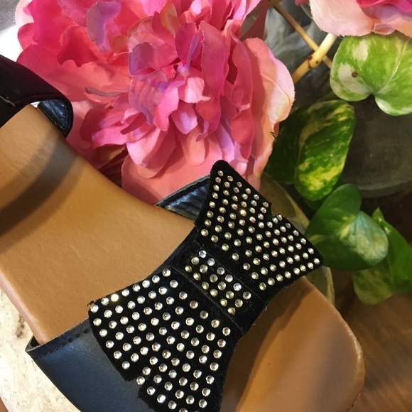 Girls size 13 black sparkle sandals - Picture 5 of 7